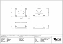From The Anvil Satin Brass Cabinet Latch | 51209 8 From The Anvil Satin Brass Cabinet Latch | 51209 -Ironmongery Experts Shop 51209 drawing s.jpg.mst