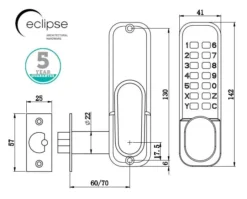 ED20 Stain Brass Easy Code Change Push Button Digital Lock |70257 -Ironmongery Experts Shop 70256 03 2.jpg.mst