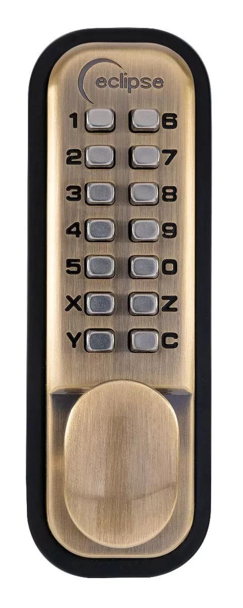 ED20 Antique Brass Easy Code Change Push Button Digital Lock |70258 4 ED20 Antique Brass Easy Code Change Push Button Digital Lock |70258 - Image 2