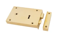 From The Anvil Polished Brass Large Left Hand Rim Lock | 83585