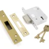 From The Anvil 64mm PVD Brass British Standard 5 Lever Deadlock | 91831 -Ironmongery Experts Shop 91831.png.mst