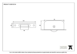 From The Anvil Aged Bronze 119mm X 26mm Period 75kg Standard Pulley | 92134 -Ironmongery Experts Shop 92134 drawing.jpg.mst
