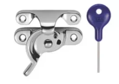 Polished Chrome Locking Fitch Pattern Sash Fastener