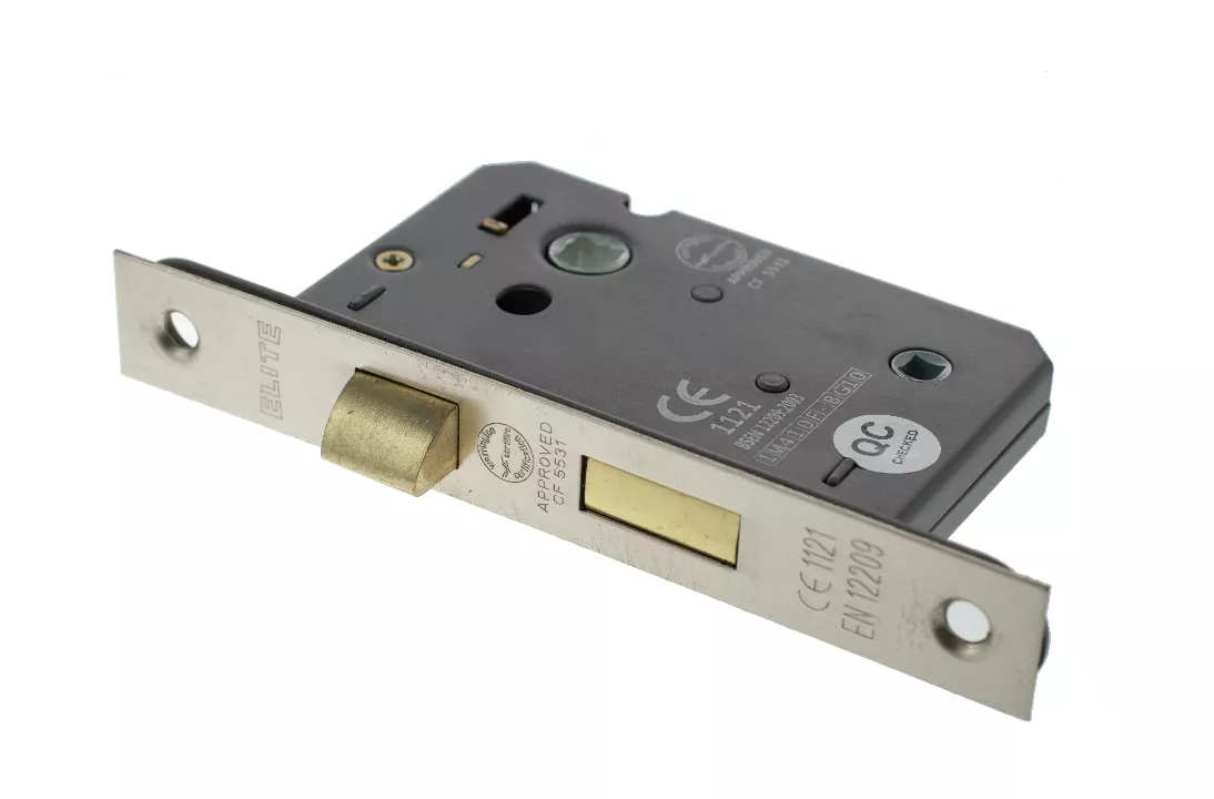 Matt Gun Metal 63mm (2.5") CE Mortice Bathroom Lock | ALKBATH25MBN 4 Matt Gun Metal 63mm (2.5") CE Mortice Bathroom Lock | ALKBATH25MBN - Image 2