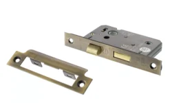 Antique Brass 2.5" (63mm) CE Mortice Bathroom Lock | ALKBATH25AB