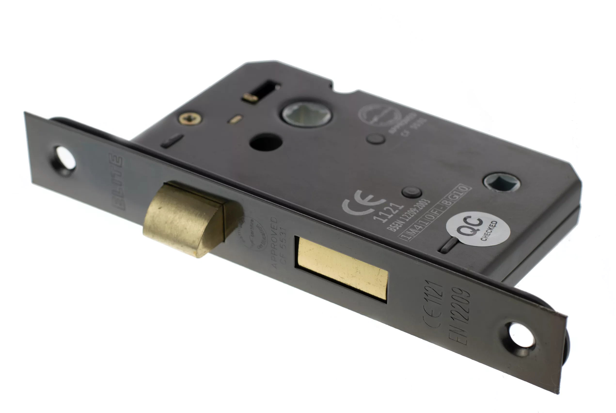 Black Nickel 63mm (2.5") CE Mortice Bathroom Lock | ALKBATH25BN 4 Black Nickel 63mm (2.5") CE Mortice Bathroom Lock | ALKBATH25BN - Image 2