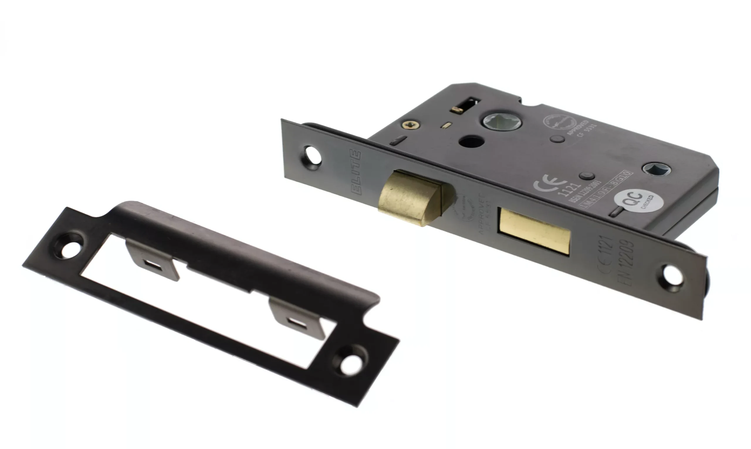 Black Nickel 63mm (2.5") CE Mortice Bathroom Lock | ALKBATH25BN 3 Black Nickel 63mm (2.5") CE Mortice Bathroom Lock | ALKBATH25BN