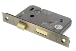 Matt Antique Brass 63mm (2.5") CE Mortice Bathroom Lock | ALKBATH25MAB -Ironmongery Experts Shop alkbath25mab.png.mst
