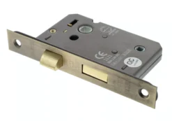 Matt Antique Brass 76mm (3") CE Mortice Bathroom Lock | ALKBATH3MAB -Ironmongery Experts Shop alkbath3mab.png.mst