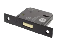 Matt Gun Metal 2.5" 3 Lever Key Mortice Deadlock | ALKDEAD3LK25MBN