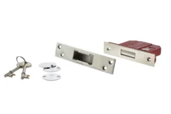 Polished Chrome 3" British Standard 5 Lever Key Mortice Deadlock | ALKDEAD5LK3PC