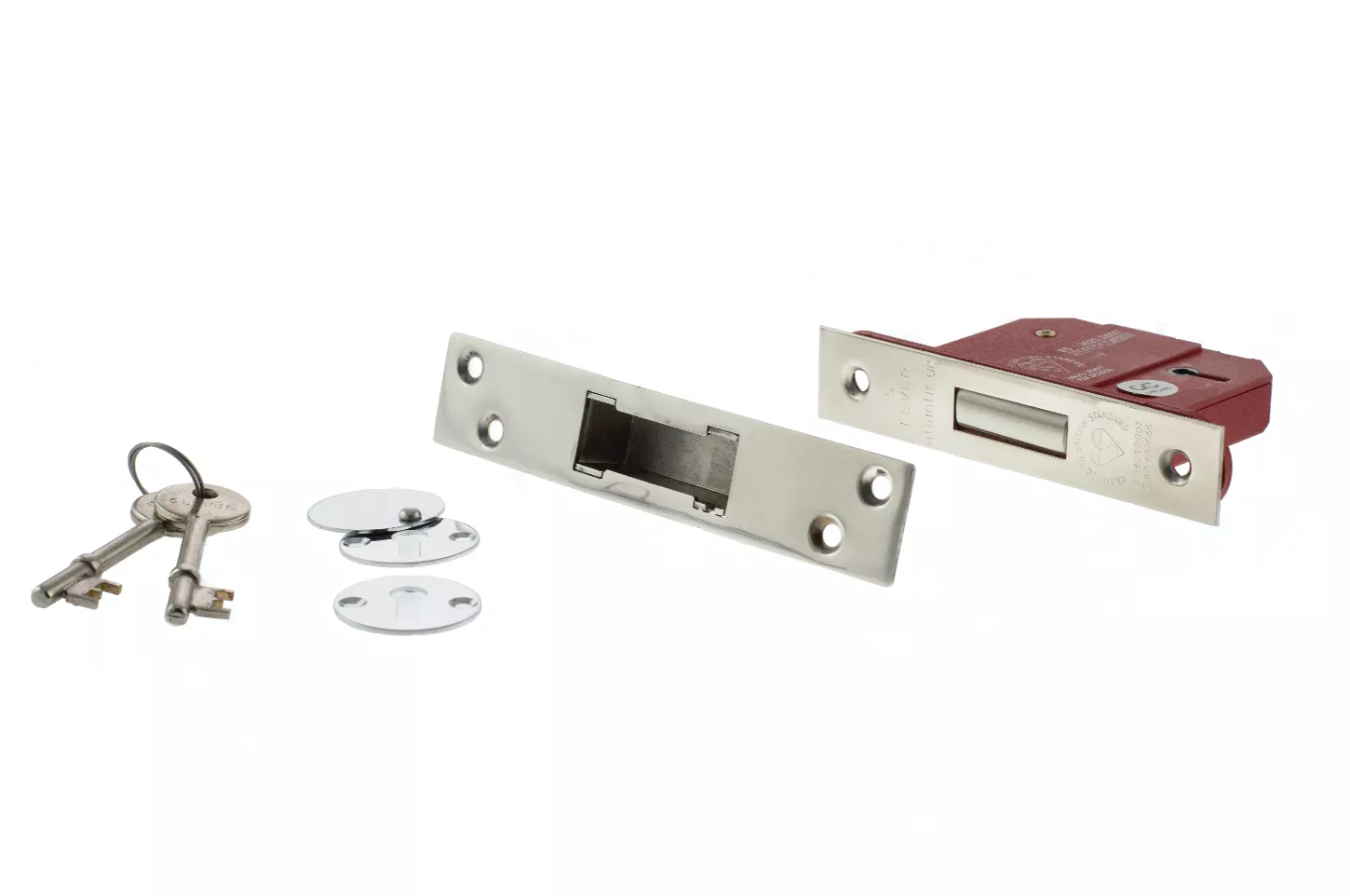 Polished Chrome 63mm (2.5") British Standard 5 Lever Mortice Deadlock | ALKDEAD5LK25PC 3 Polished Chrome 63mm (2.5") British Standard 5 Lever Mortice Deadlock | ALKDEAD5LK25PC