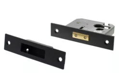 Matt Black 2.5" Euro Cylinder Mortice Deadlock | ALKDEADE25MB