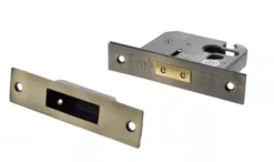 Antique Brass 3" Euro Cylinder Mortice Deadlock | ALKDEADE3AB