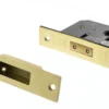 Satin Brass 3" Euro Cylinder Mortice Deadlock | ALKDEADE3SB
