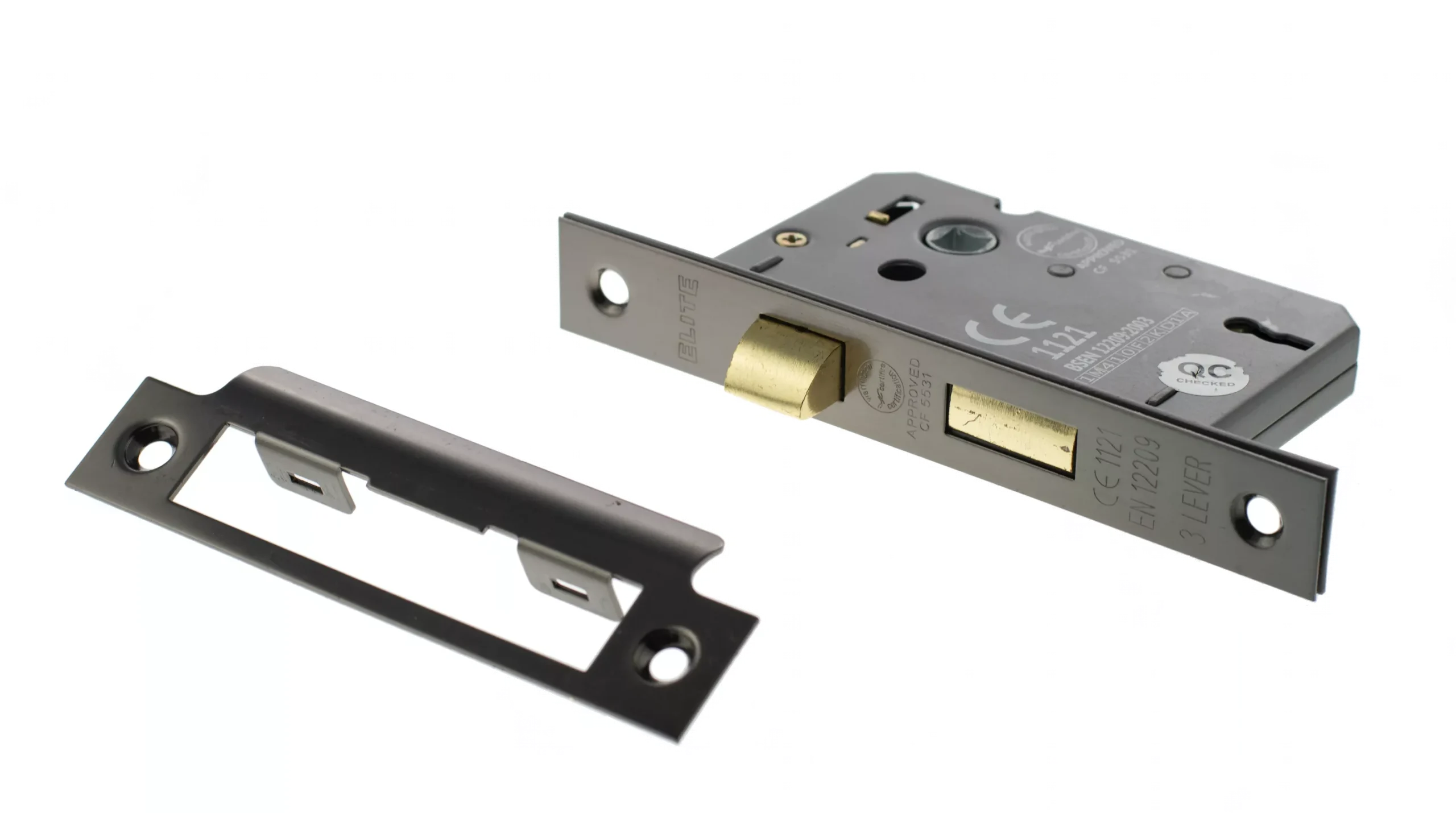 Black Nickel 63mm (2.5") 3 Lever Standard Key Sashlock | ALKSASH3LK25BN 4 Black Nickel 63mm (2.5") 3 Lever Standard Key Sashlock | ALKSASH3LK25BN - Image 2