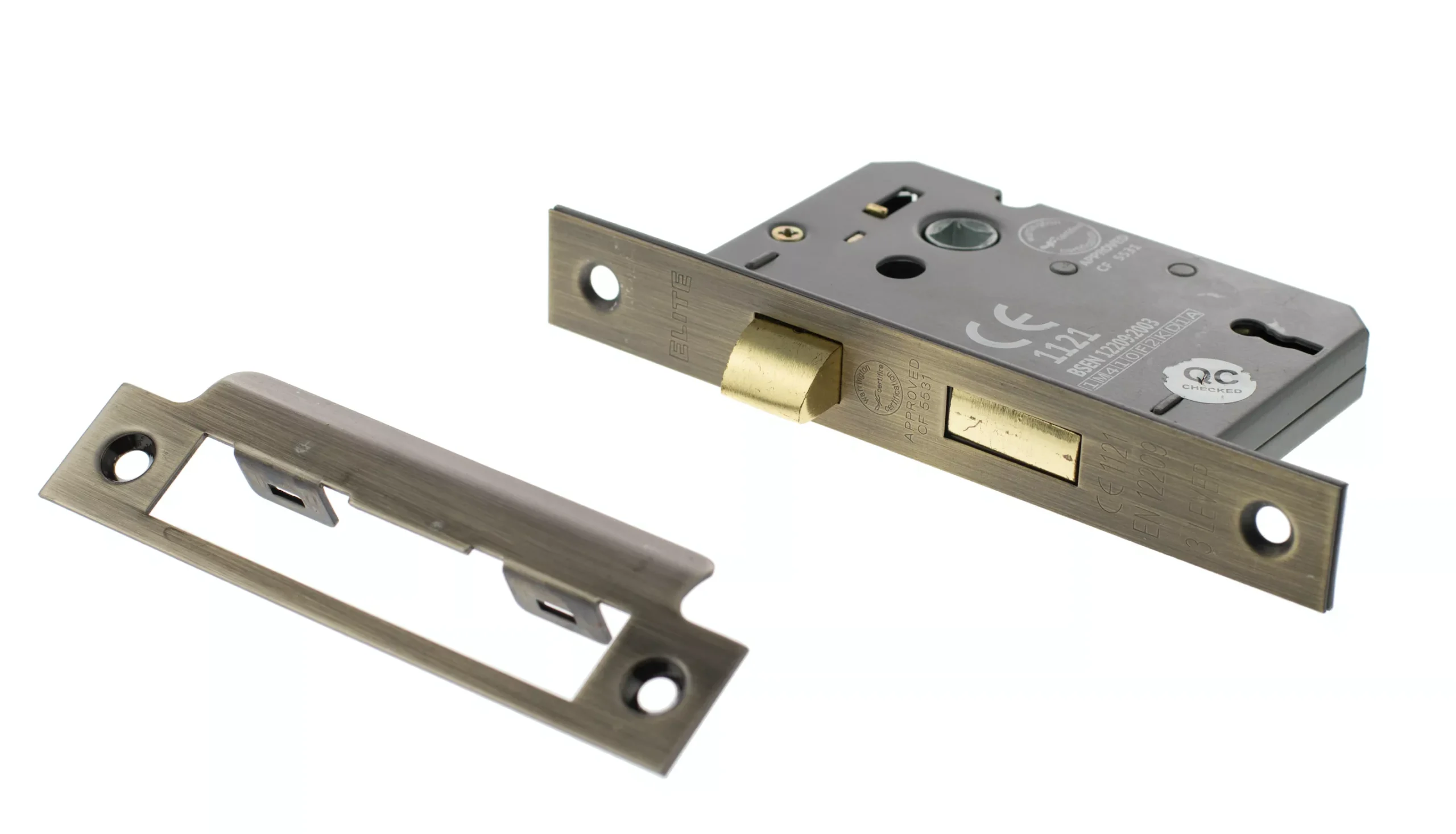 Matt Antique Brass 63mm (2.5") 3 Lever Standard Key Sashlock | ALKSASH3LK25MAB 4 Matt Antique Brass 63mm (2.5") 3 Lever Standard Key Sashlock | ALKSASH3LK25MAB - Image 2