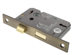 Matt Antique Brass 3" 3 Lever Standard Key Mortice Sashlock | ALKSASH3LK3MAB