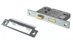 Satin Chrome 3" 3 Lever Standard Key Mortice Sashlock | ALKSASH3LK3SC