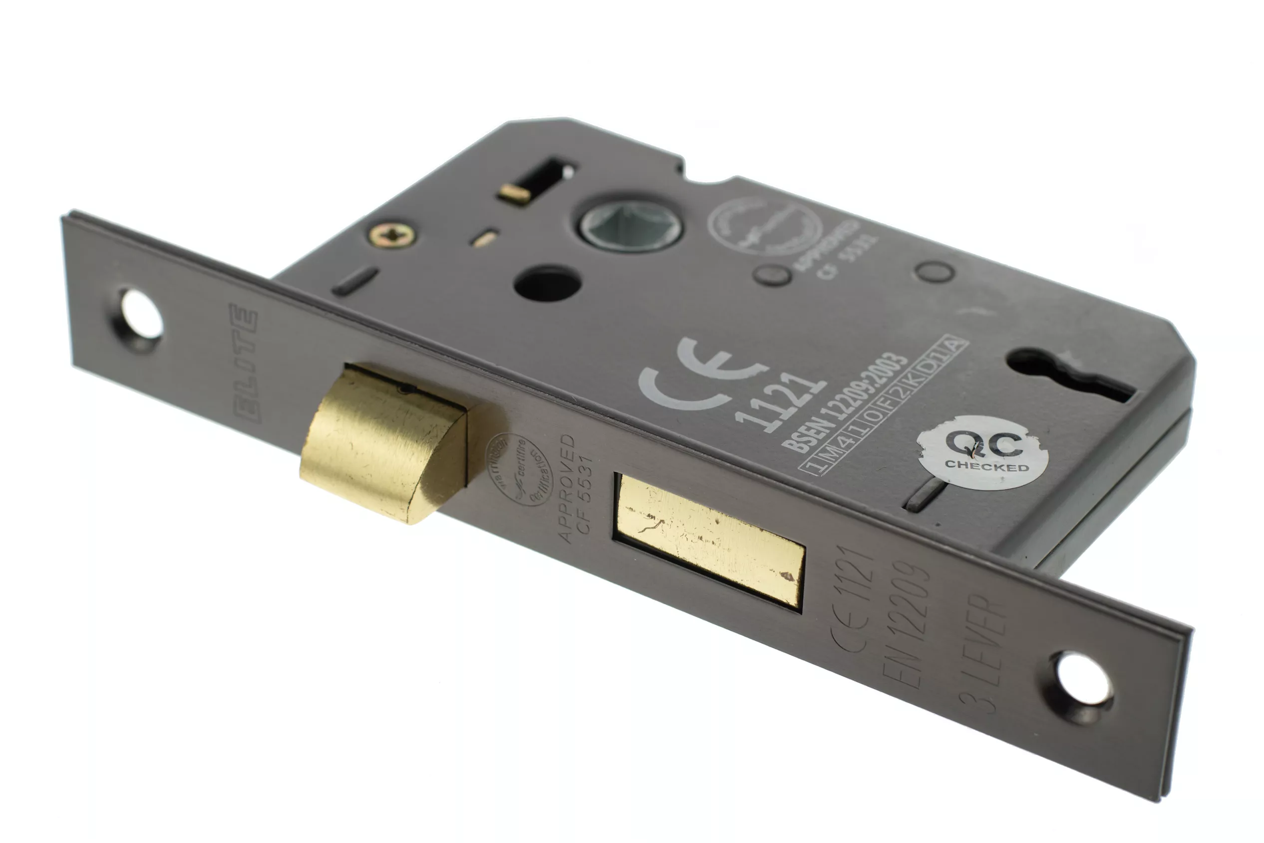 Urban Bronze 3" 3 Lever Standard Key Mortice Sashlock | ALKSASH3LK3UB 4 Urban Bronze 3" 3 Lever Standard Key Mortice Sashlock | ALKSASH3LK3UB - Image 2