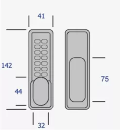 Borg 2001 Non Holdback Digital Lock SCP -Ironmongery Experts Shop bl2000 series dimensions 1.png.mst
