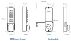 Borg BL2005 Non Holdback Satin Stainless Steel Easicode Pro Digital Rim Deadbolt -Ironmongery Experts Shop bl2005 ecp line drawing 1024x591.png.mst