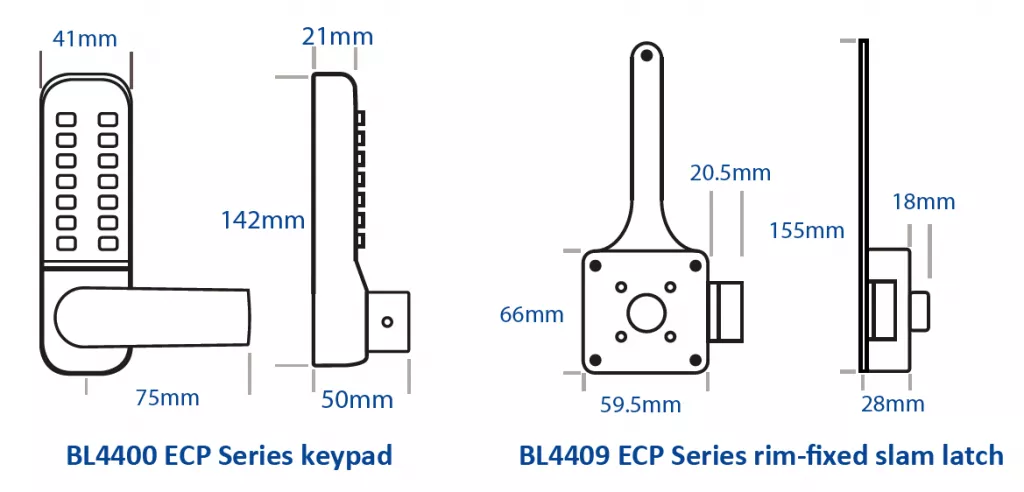 Borg BL4409 Marine Grade Digital Lock With Lever 4 Borg BL4409 Marine Grade Digital Lock With Lever - Image 2