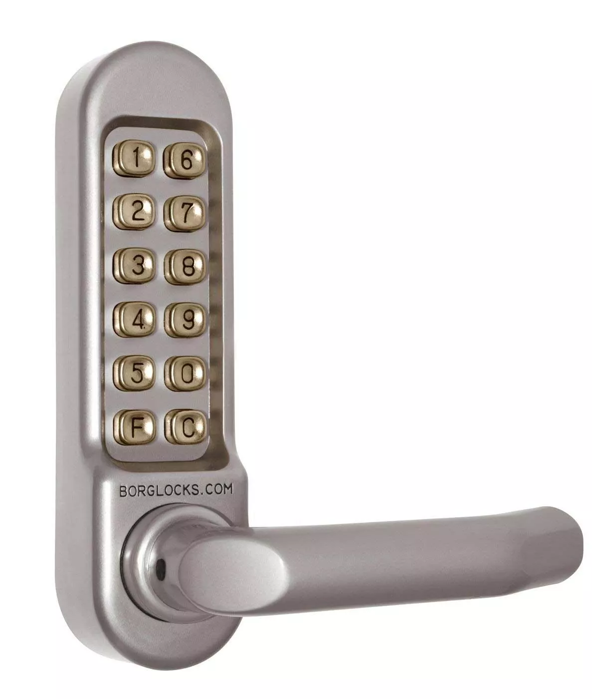 Borg 5003 Fire Tested Digital Lock & Round Bar Handle With Eurolock Case & Optional Finishes 3 Borg 5003 Fire Tested Digital Lock & Round Bar Handle With Eurolock Case & Optional Finishes