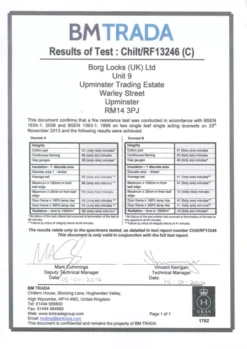 Borg Codestar 2501 Fire Tested Satin Stainless Steel Holdback Digital Lock With Latch -Ironmongery Experts Shop borg fire test certificate.png.mst