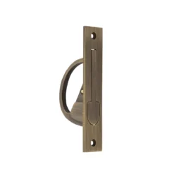 Burlington 130x25mm Antique Brass Flush Edge Handle | BUR280AB