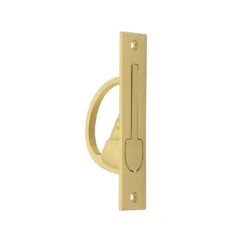 Burlington 130x25mm Satin Brass Flush Edge Handle | BUR280SB