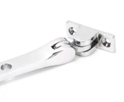 Anvil (10"") Polished Chrome Hammered Newbury Casement Window Stay | 46148 -Ironmongery Experts Shop cp hammered stayb 1.png.mst