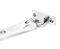 Anvil (8"") Polished Chrome Hammered Newbury Casement Window Stay | 46147 -Ironmongery Experts Shop cp hammered stayb 2.png.mst