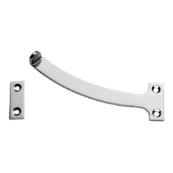 Pair 150mm Satin Chrome Quadrant Arm Stay