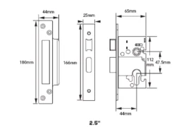 CARLISLE Set Satin Stainless Steel 64mm BS Euro Cylinder Sashlock & Turn -Ironmongery Experts Shop esb5025 2.jpg.mst