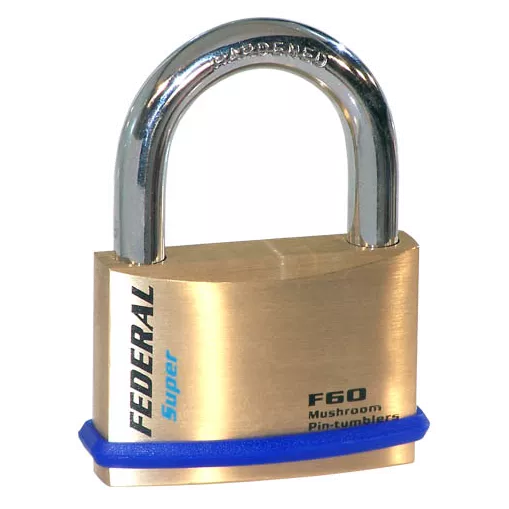 Federal FD60F 60mm Brass Padlock With Keying Options 4 Federal FD60F 60mm Brass Padlock With Keying Options - Image 2