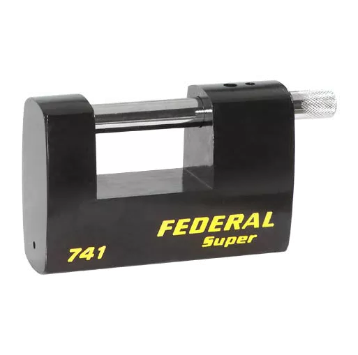 Federal FD741 100mm Rectangular Steel Padlock With Keying Options 3 Federal FD741 100mm Rectangular Steel Padlock With Keying Options