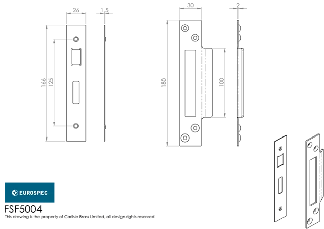 CARLISLE 74mm Matt Bronze Easi T 5 Lever Sashock | LSS5530MBRZ 6 CARLISLE 74mm Matt Bronze Easi T 5 Lever Sashock | LSS5530MBRZ - Image 4