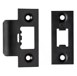 CARLISLE 76mm Matt Black Easi T Heavy Sprung Tubular Latch | TLS5030MB -Ironmongery Experts Shop fsf5009mb 2.png.mst