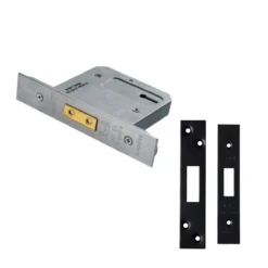 CARLISLE 64mm Matt Black Easi T 3 Lever Deadlock | LDS5325MB