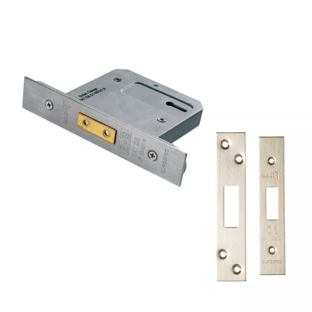 CARLISLE 76mm Satin Brass Easi T 5 Lever Deadlock | LDS5530SB 3 CARLISLE 76mm Satin Brass Easi T 5 Lever Deadlock | LDS5530SB