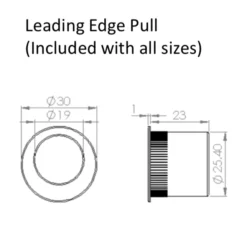 Set Old Bronze 80mm Square Flush Pocket Door Handles | PH6080OBZ -Ironmongery Experts Shop leading edge pull tech 1 4.png.mst