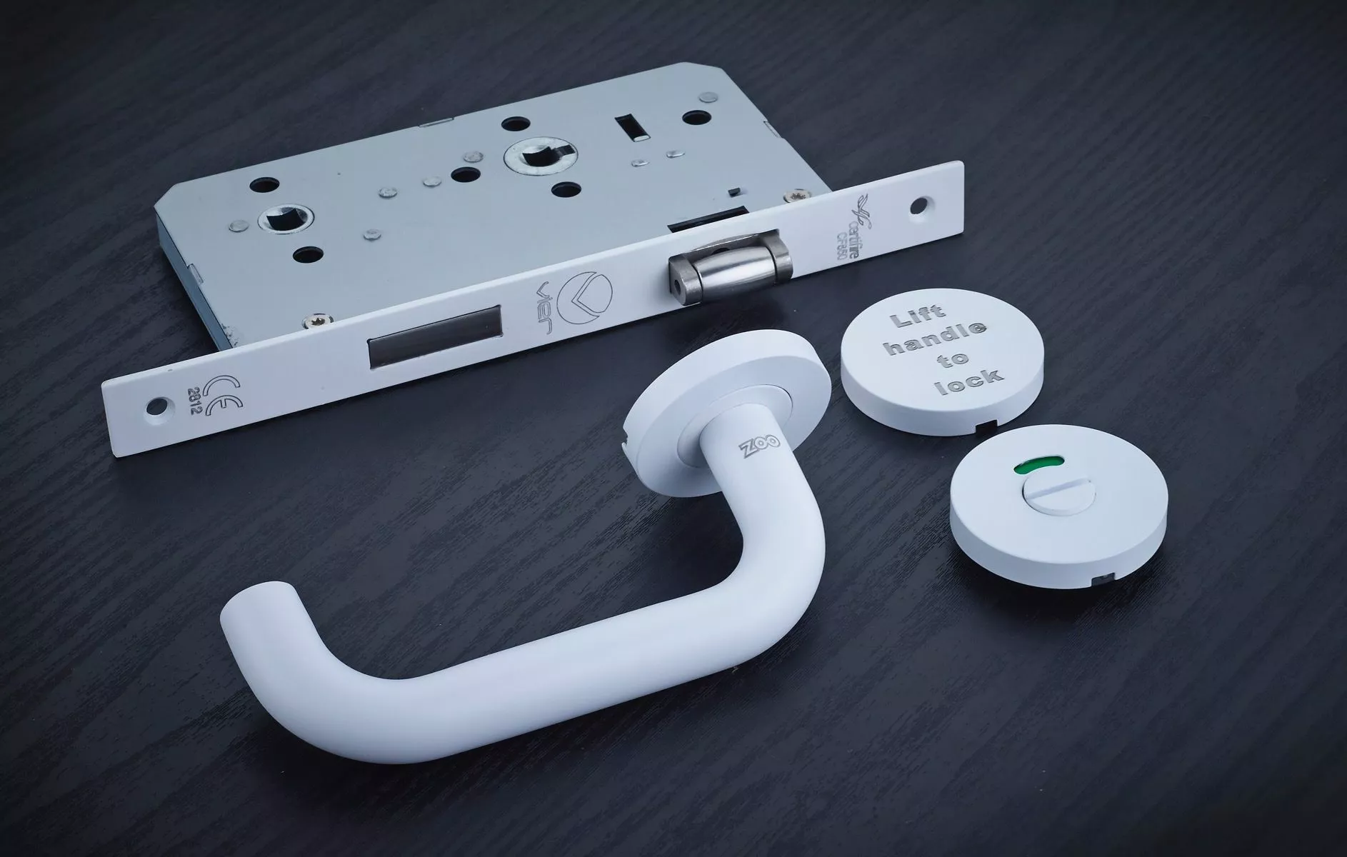 Matt White DIN Standard 60mm Backset Lift To Lock | ZDL7260LLPCW 5 Matt White DIN Standard 60mm Backset Lift To Lock | ZDL7260LLPCW - Image 3