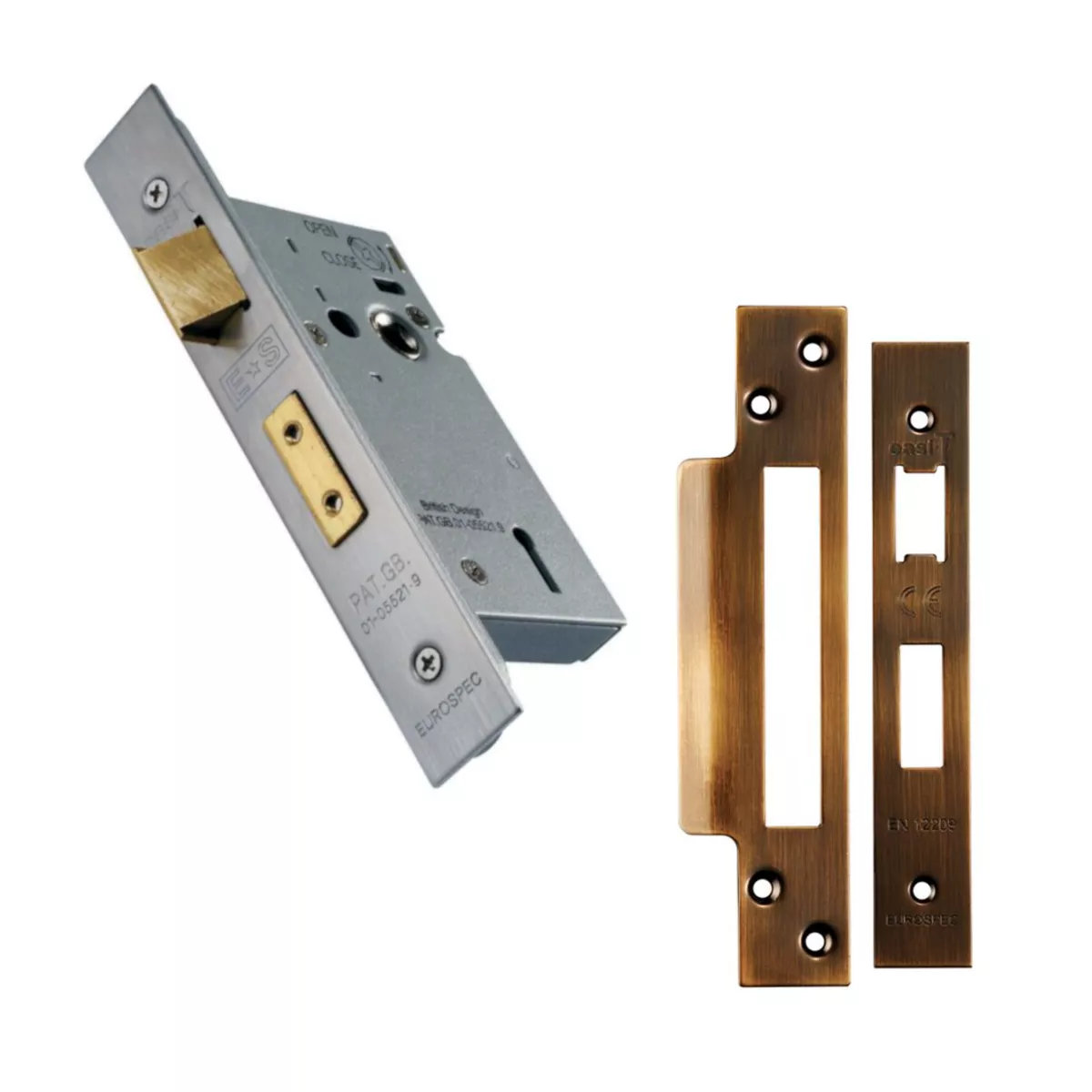 CARLISLE 64mm Antique Brass Easi T 3 Lever Sashock | LSS5325AB 3 CARLISLE 64mm Antique Brass Easi T 3 Lever Sashock | LSS5325AB