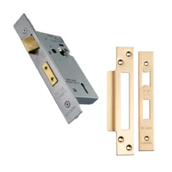 CARLISLE 74mm Satin Brass Easi T 3 Lever Sashock | LSS5330SB