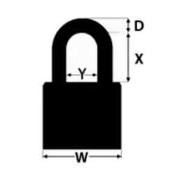 Federal FD60F 60mm Brass Padlock With Keying Options