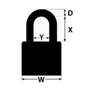 Federal FD60F 60mm Brass Padlock With Keying Options 3 Federal FD60F 60mm Brass Padlock With Keying Options