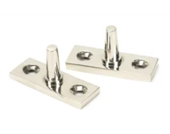 Anvil (8"") Polished Nickel Hammered Newbury Casement Window Stay | 46150 -Ironmongery Experts Shop polished nickel hammered stay 2 2.png.mst