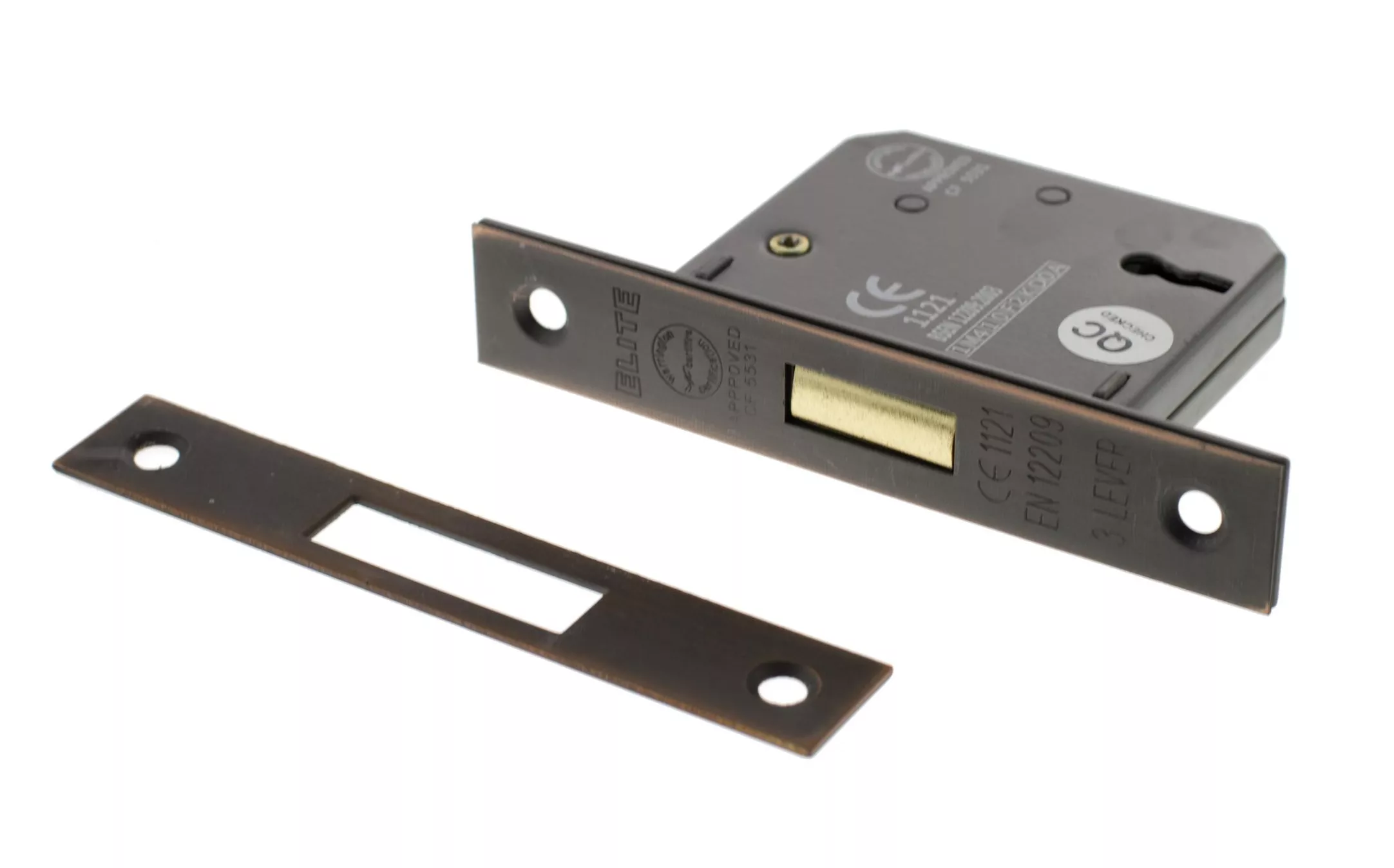 Antique Copper 2.5" 3 Lever Key Mortice Deadlock | ALKDEAD3LK25AC 4 Antique Copper 2.5" 3 Lever Key Mortice Deadlock | ALKDEAD3LK25AC - Image 2