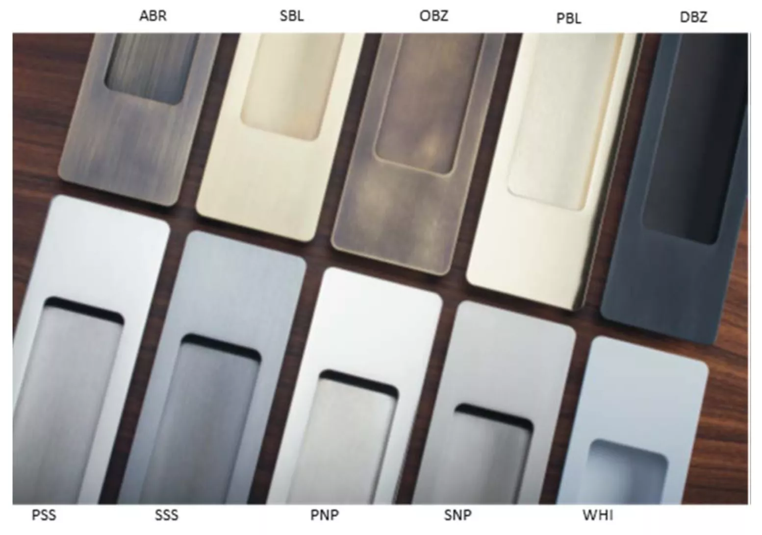 Set Polished Brass 80mm Round Flush Pocket Door Handles | PH5080PBL